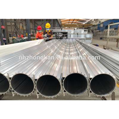 Large diameter aluminium pipe sizes catalog for sale / China factory canton fair aluminium square tube profil